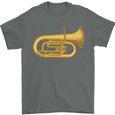 Euphonium Brass Musical Instrument Mens T-Shirt 100% Cotton Charcoal