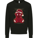Evil Christmas Teddy Bear Xmas Mens Sweatshirt Jumper Black