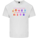 Evoloution Of Music Players Vinyl CD MP3 Mens Cotton T-Shirt Tee Top White