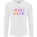 Evoloution Of Music Players Vinyl CD MP3 Mens Long Sleeve T-Shirt White