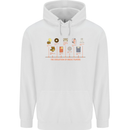 Evolution Of Music Players Vinyl MP3 CD Mens 80% Cotton Hoodie White