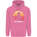 Ew People Funny Wine Drinking Dog Mens 80% Cotton Hoodie Azelea