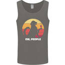 Ew People Funny Wine Drinking Dog Mens Vest Tank Top Charcoal