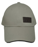 Washed Khaki Chino Cotton TVR & Union Jack PU Under Peak Baseball Cap Official