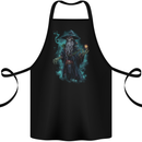 Fantasy Wizard Warlock Skull Cotton Apron 100% Organic Black