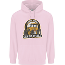 Farm Girls Can Do It All Funny Farming Childrens Kids Hoodie Light Pink