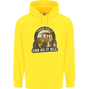 Farm Girls Can Do It All Funny Farming Childrens Kids Hoodie Yellow