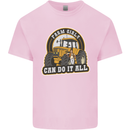 Farm Girls Can Do It All Funny Farming Kids T-Shirt Childrens Light Pink