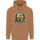 Farm Girls Can Do It All Funny Farming Mens 80% Cotton Hoodie Caramel Latte