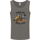 Farm Life is the Best Life Farming Farmer Mens Vest Tank Top Charcoal