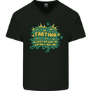 Farting is Just My Way of Saying That I Love You Mens V-Neck Cotton T-Shirt Black