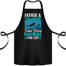 Father & Daughter Scuba Diving Fathers Day Diver Cotton Apron 100% Organic Black