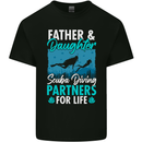 Father & Daughter Scuba Diving Fathers Day Diver Mens Cotton T-Shirt Tee Top Black