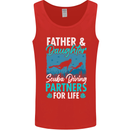 Father & Daughter Scuba Diving Fathers Day Diver Mens Vest Tank Top Red