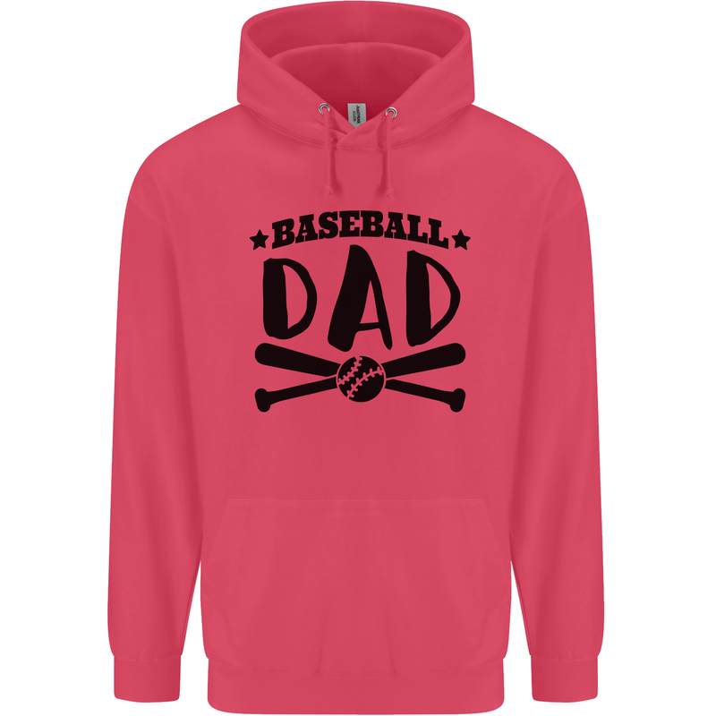 Fathers Day Baseball Dad Funny Childrens Kids Hoodie Heliconia