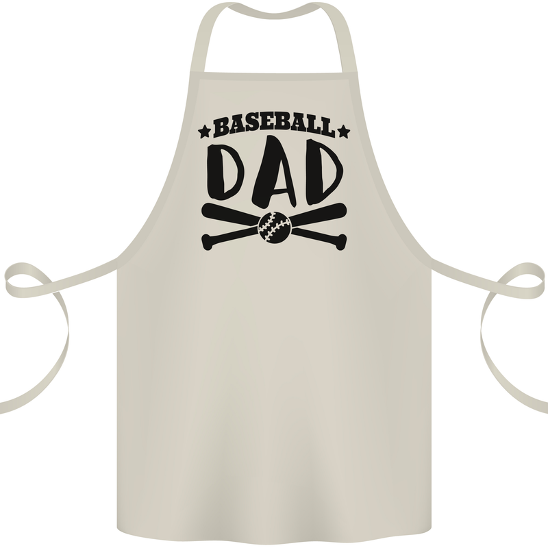 Fathers Day Baseball Dad Funny Cotton Apron 100% Organic Natural