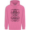 Fathers Day Best Dad in the Word Mens 80% Cotton Hoodie Azelea