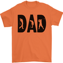 Fathers Day Golf Dad Golfing Golfer Mens T-Shirt 100% Cotton Orange