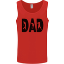 Fathers Day Golf Dad Golfing Golfer Mens Vest Tank Top Red