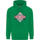 Fathers Day Nailing This Being a Father Dad Mens 80% Cotton Hoodie Irish Green