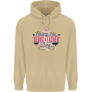 Fathers Day Nailing This Being a Father Dad Mens 80% Cotton Hoodie Sand