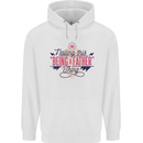 Fathers Day Nailing This Being a Father Dad Mens 80% Cotton Hoodie White
