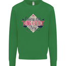 Fathers Day Nailing This Being a Father Dad Mens Sweatshirt Jumper Irish Green