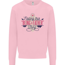 Fathers Day Nailing This Being a Father Dad Mens Sweatshirt Jumper Light Pink