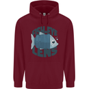 Fisheye Lens Funny Photography Photographer Childrens Kids Hoodie Maroon