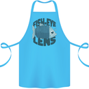 Fisheye Lens Funny Photography Photographer Cotton Apron 100% Organic Turquoise