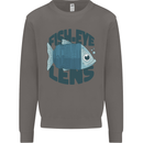 Fisheye Lens Funny Photography Photographer Mens Sweatshirt Jumper Charcoal