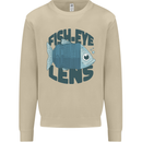 Fisheye Lens Funny Photography Photographer Mens Sweatshirt Jumper Sand