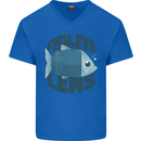 Fisheye Lens Funny Photography Photographer Mens V-Neck Cotton T-Shirt Royal Blue