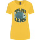 Fisheye Lens Funny Photography Photographer Womens Wider Cut T-Shirt Yellow