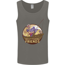 Fishing Dog Fisherman's Best Friend Mens Vest Tank Top Charcoal