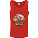 Fishing Dog Fisherman's Best Friend Mens Vest Tank Top Red
