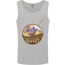 Fishing Dog Fisherman's Best Friend Mens Vest Tank Top Sports Grey