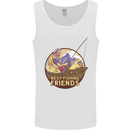 Fishing Dog Fisherman's Best Friend Mens Vest Tank Top White