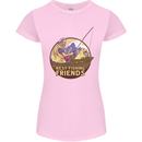 Fishing Dog Fisherman's Best Friend Womens Petite Cut T-Shirt Light Pink