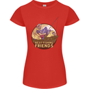 Fishing Dog Fisherman's Best Friend Womens Petite Cut T-Shirt Red