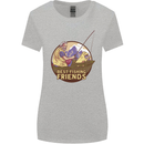 Fishing Dog Fisherman's Best Friend Womens Wider Cut T-Shirt Sports Grey