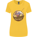 Fishing Dog Fisherman's Best Friend Womens Wider Cut T-Shirt Yellow
