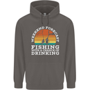 Fishing Forecast Funny Fisherman Beer Alcohol Mens 80% Cotton Hoodie Charcoal