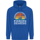 Fishing Forecast Funny Fisherman Beer Alcohol Mens 80% Cotton Hoodie Royal Blue