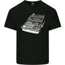 Fishing Tackle Box Fisherman Mens Cotton T-Shirt Tee Top Black