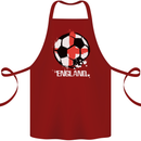 Football England Flag Cotton Apron 100% Organic Maroon