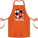 Football England Flag Cotton Apron 100% Organic Orange