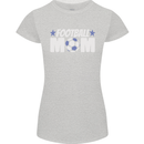 Football Mum Mom Womens Petite Cut T-Shirt Sports Grey