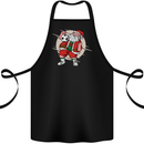 Football Santa Christmas Soccer Xmas Cotton Apron 100% Organic Black