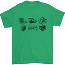 Fossil Set Palaeontologist Palaeontology Mens T-Shirt 100% Cotton Irish Green